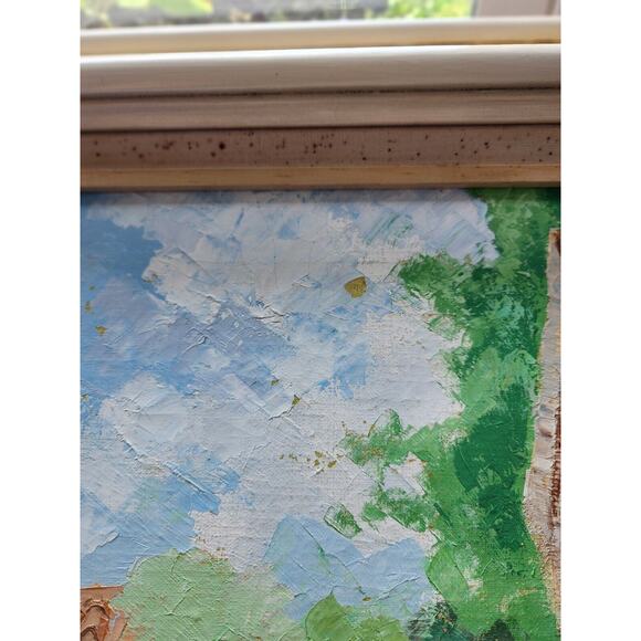 Ronni Pastorini Large Original Painting On Canvas Cityscape Signed Framed Art - Picture 3 of 11